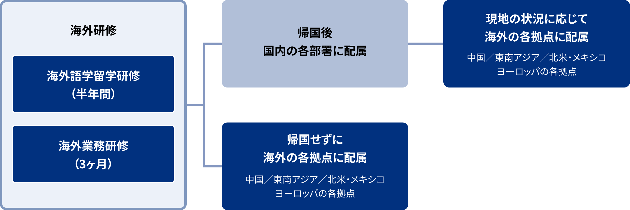 海外業務研修制度 図表